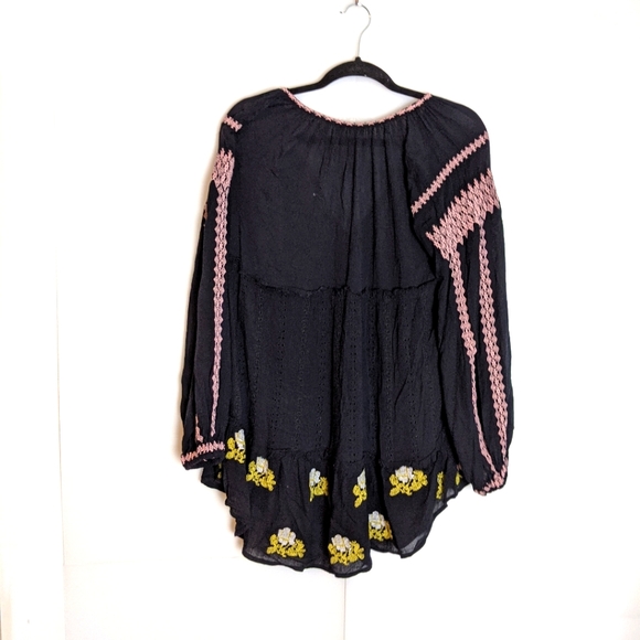 Free People Wild Horses Embroidered Mini Dress S - Picture 3 of 7